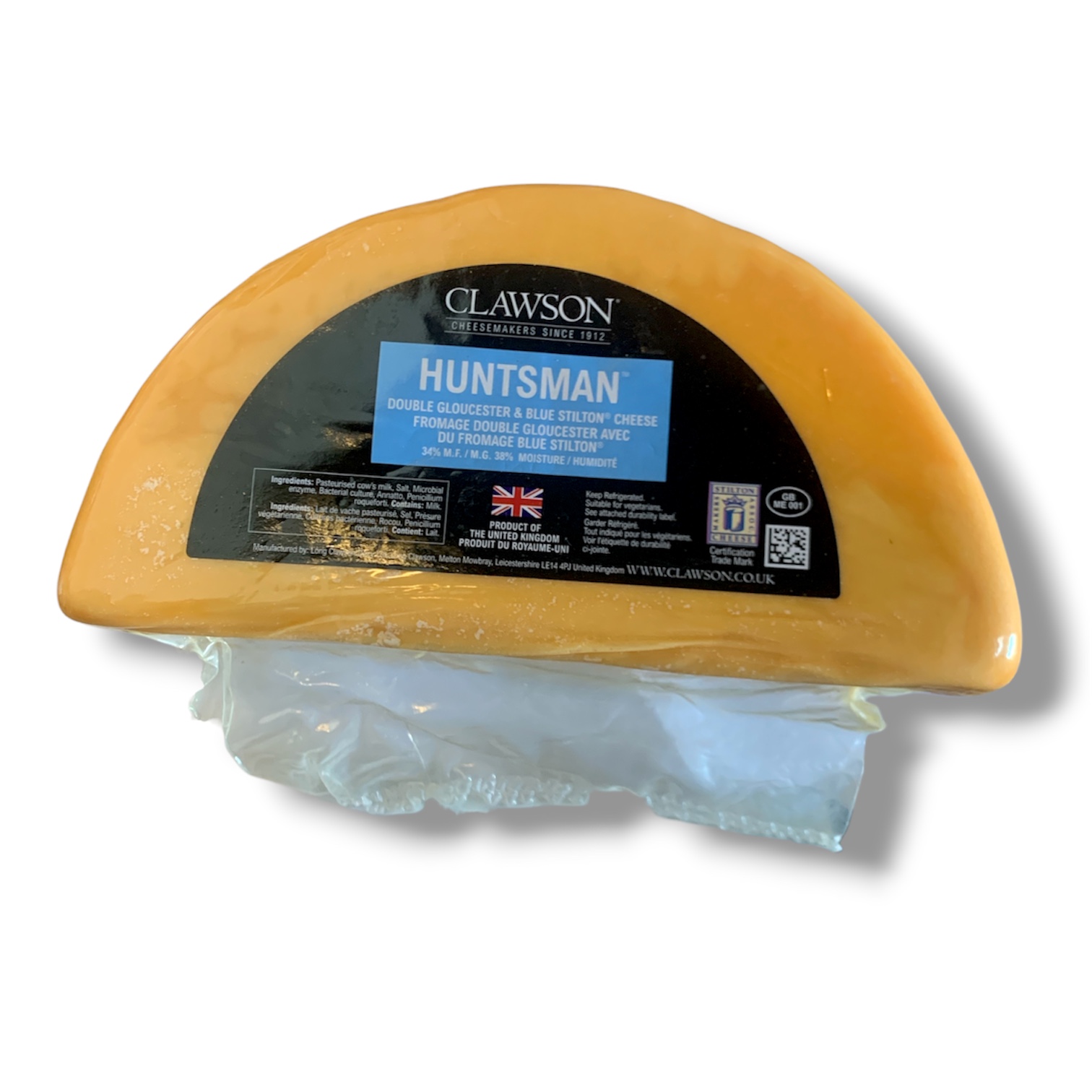 Clawson Huntsman Double Gloucester with Stilton – 2 kg
