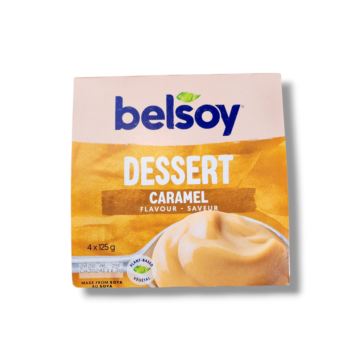 Belsoy Plant-Based Dessert Creamy Caramel (4 x 125g)