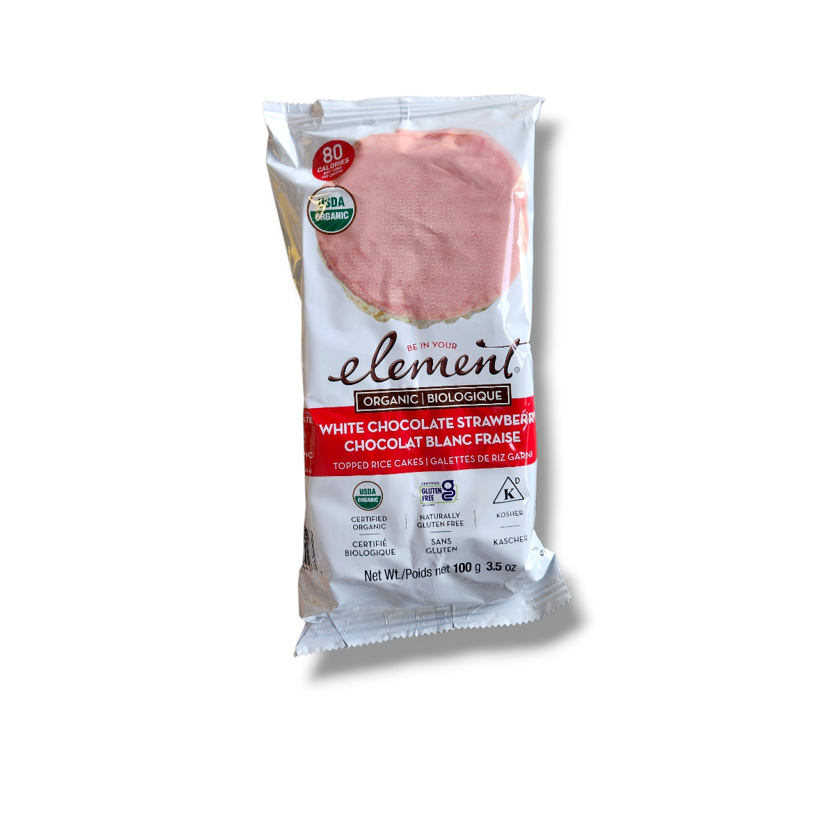 Element Organic White Chocolate Strawberry Rice Cakes (100g)