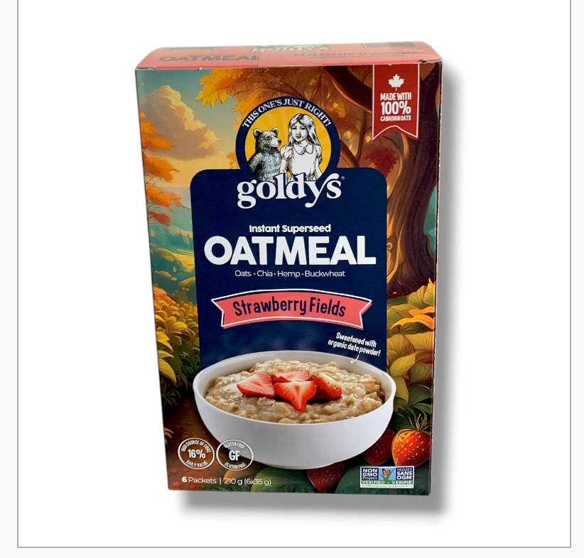 Goldy's Instant Oatmeal Strawberry Fields (210g)