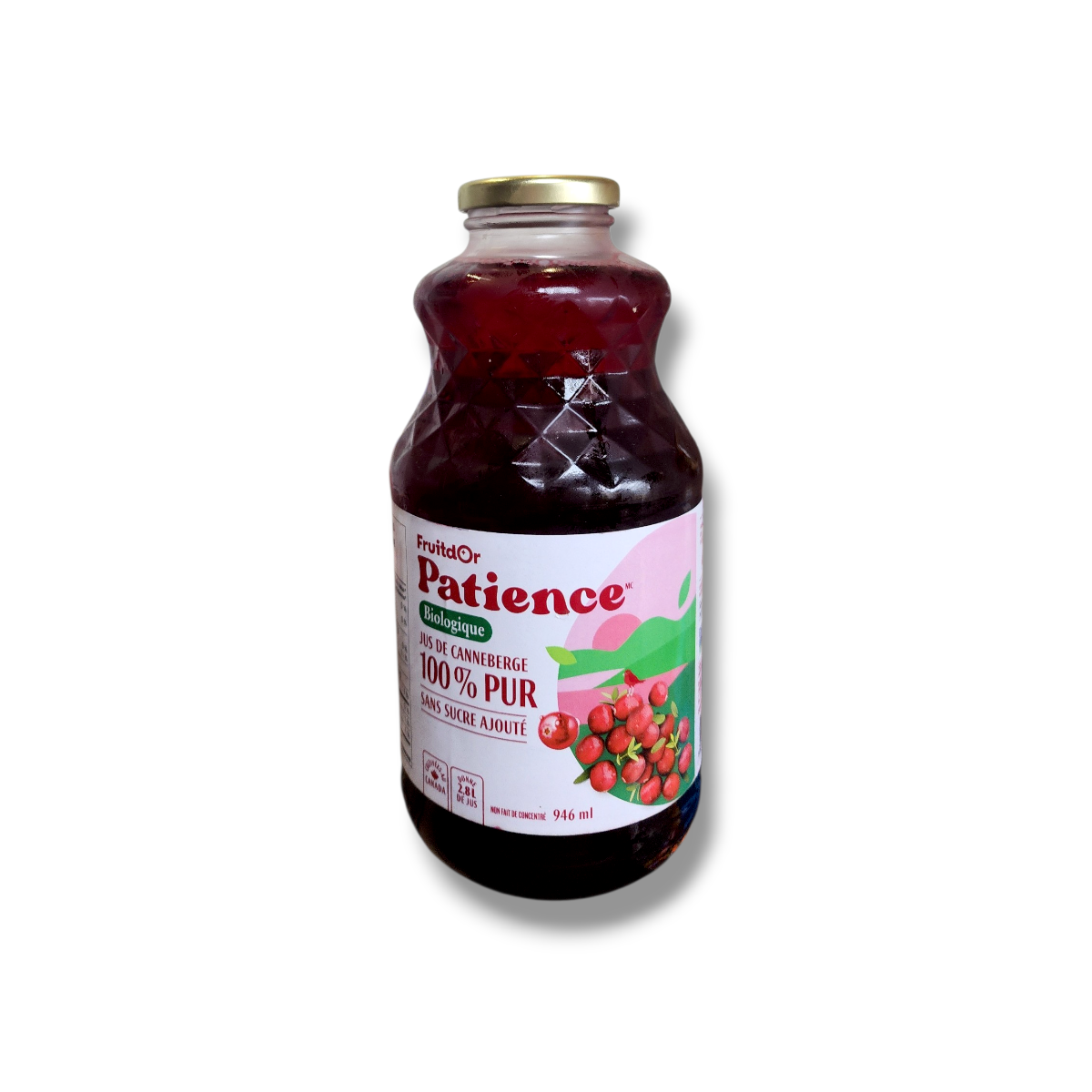 Patience Fruit & Co Organic Cranberry Juice (946mL)