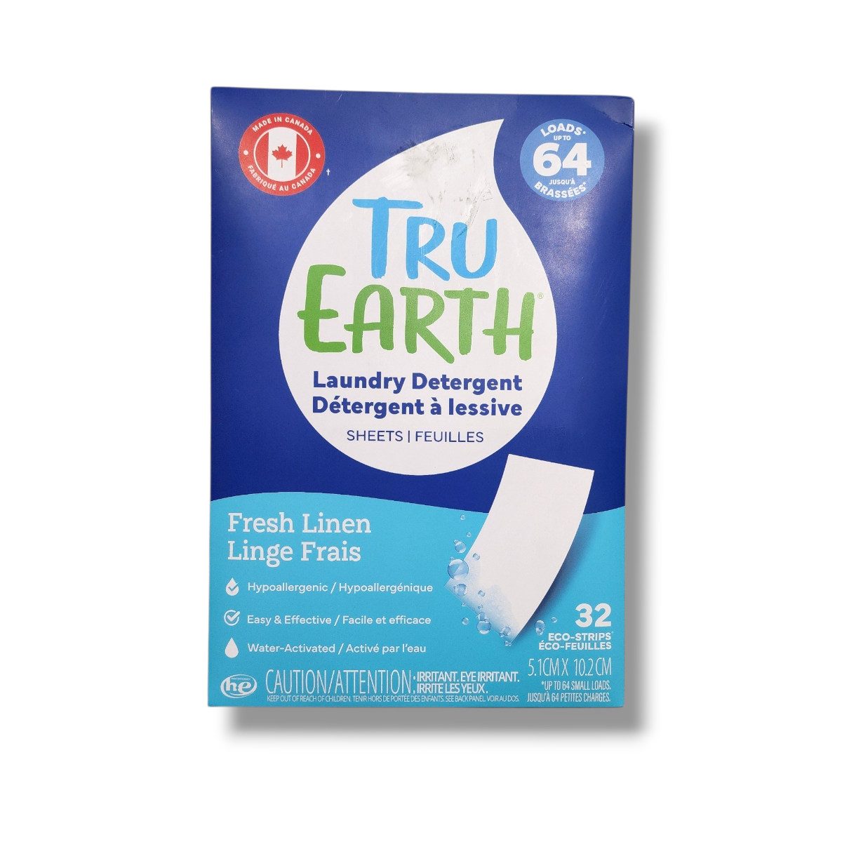 Tru Earth Laundrty Detergent Fresh Linen (32eco-strips)
