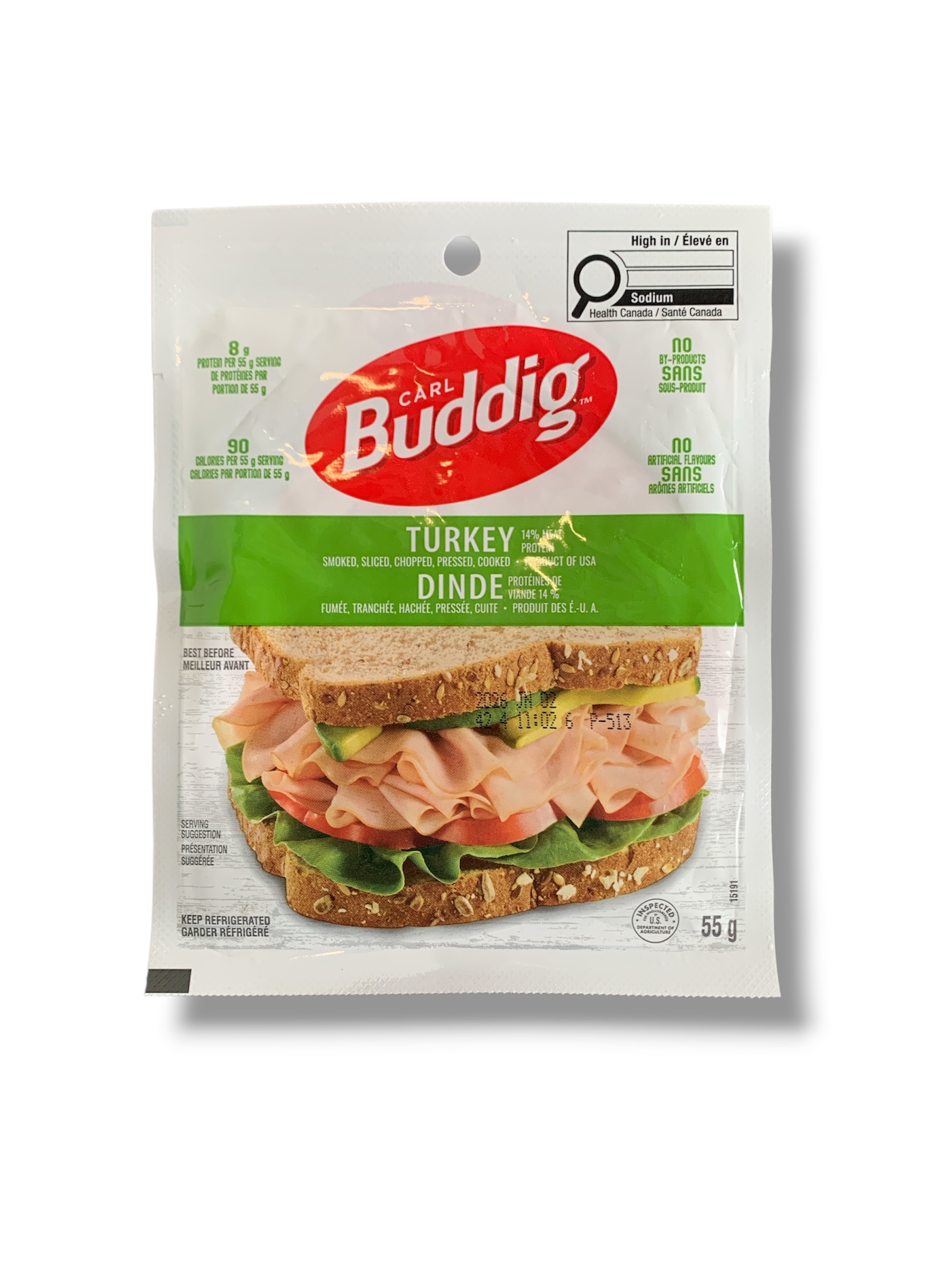 Carl Budding Turkey Smoked Slices (55g)