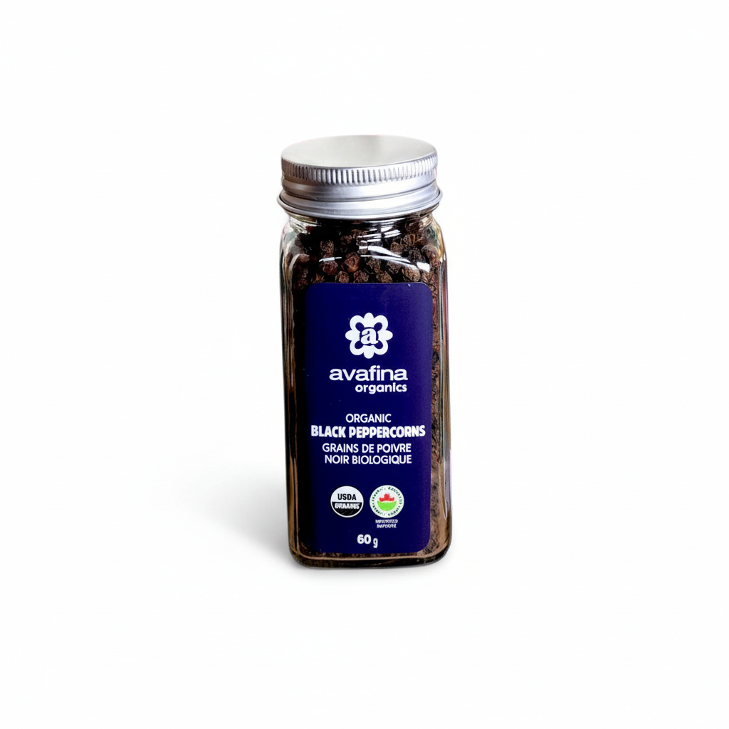 Avafina Organics Black Peppercorns – 60g