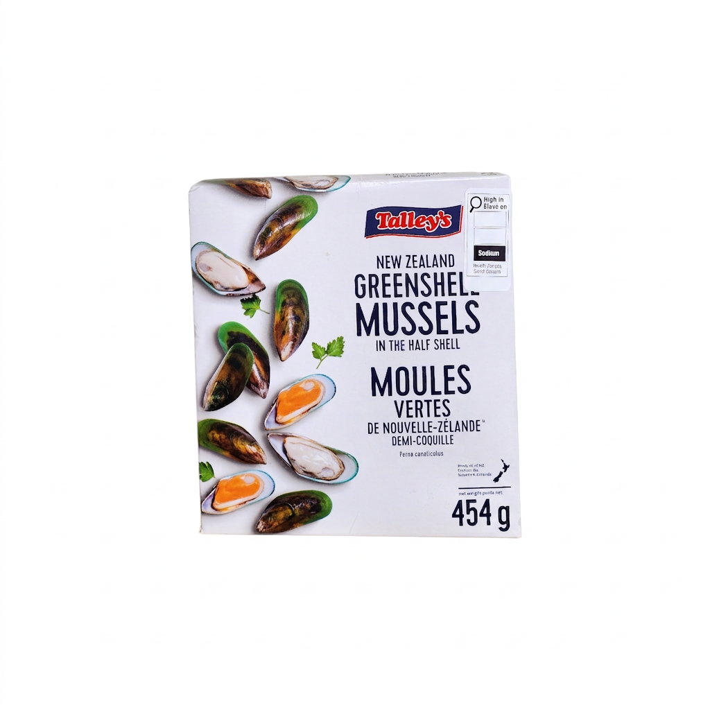 Talley's Half Shell Green Shell Mussels