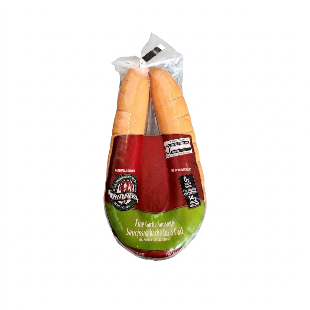 Grimm's Fine Garlic Sausage Rings 300G