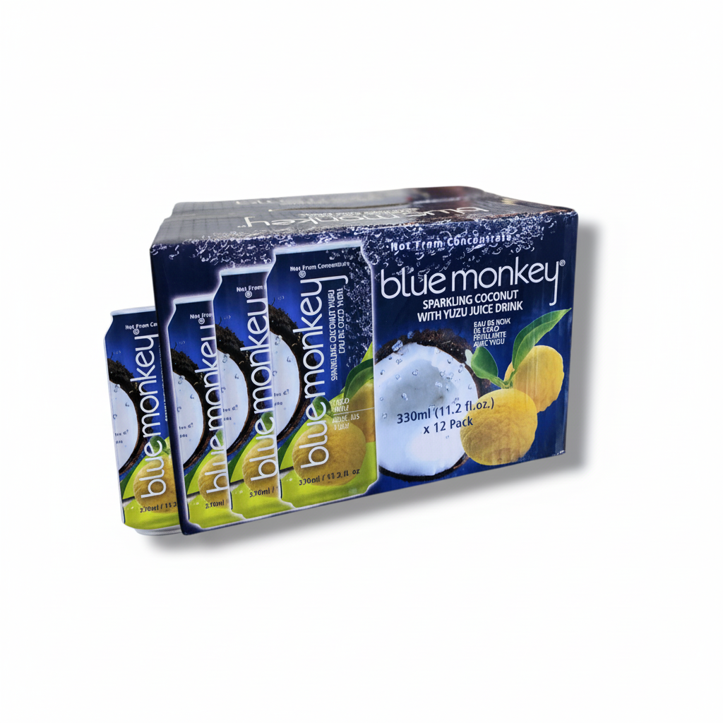 Blue Monkey  Sparkling Coconut Yuzu Juice (12x330mL) 