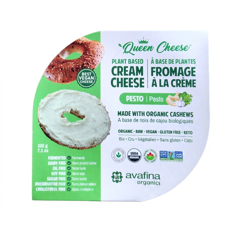 Queen Cheese Pesto Vegan Cream Cheese (200g)