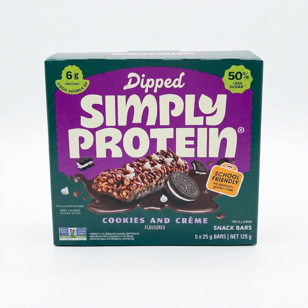 Simply Protein Dipped Cookies &amp; Creme (125g)
