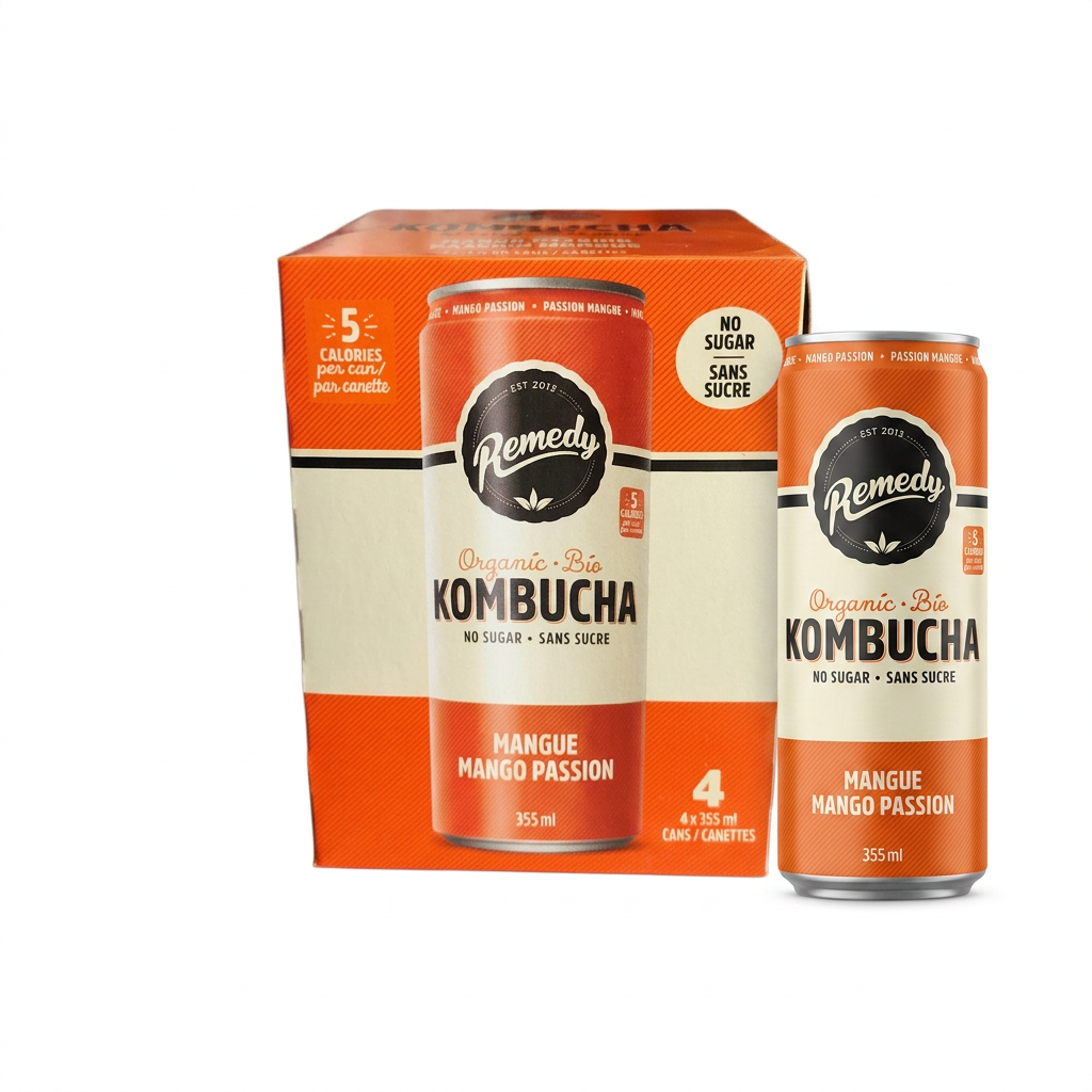 Remedy Kombucha Mango Passion (4x355mL)