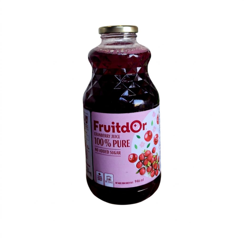 Fruitdor Cranberry Juice 100% Pure (946mL)