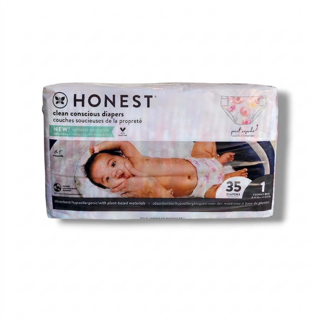 Honest Diapers size1 8-14lbs (35diapers)