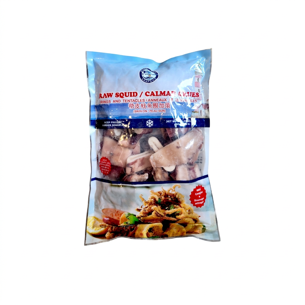 RAw Squid Rings & Tentacles (400g)