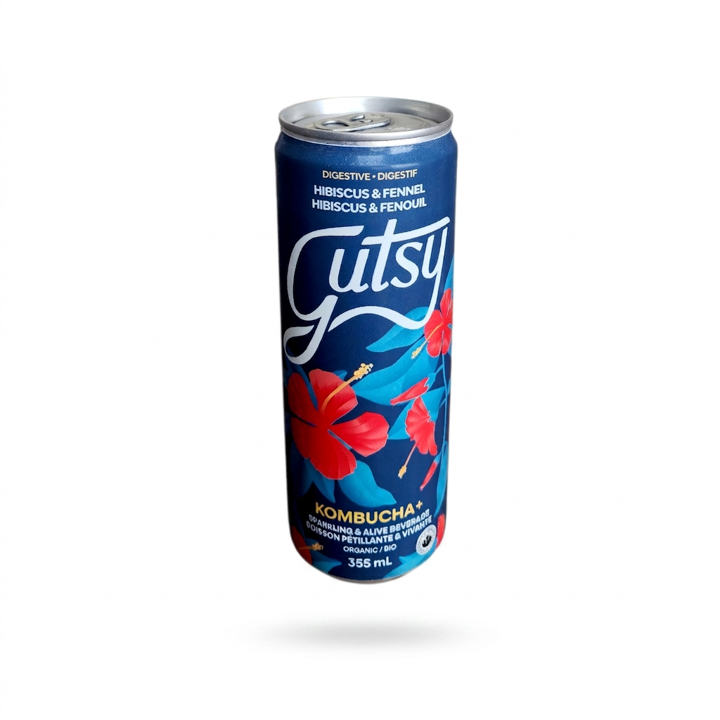 Gutsy Kombucha Hibiscus & Fennel (355mL)