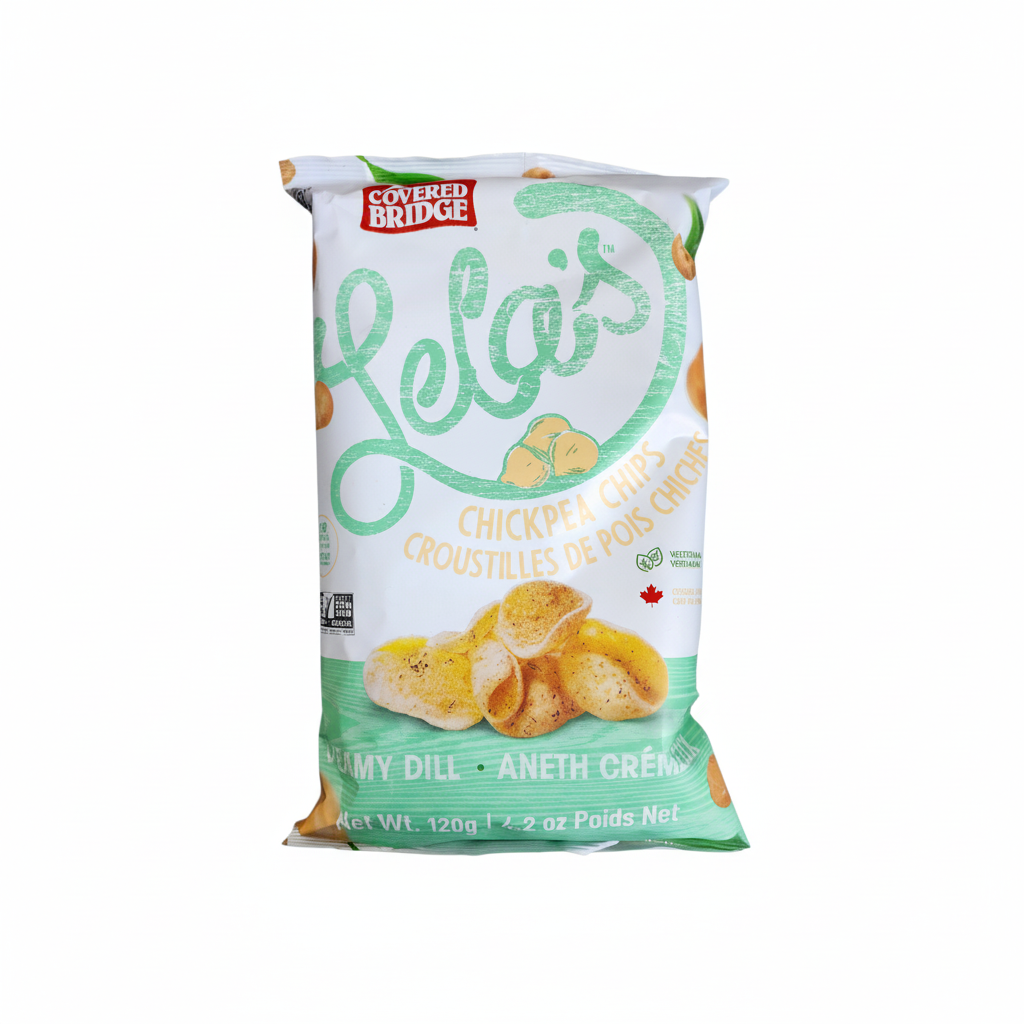 Covered Bridge Lela's Chickpea Chips Creamy Dill (120g)