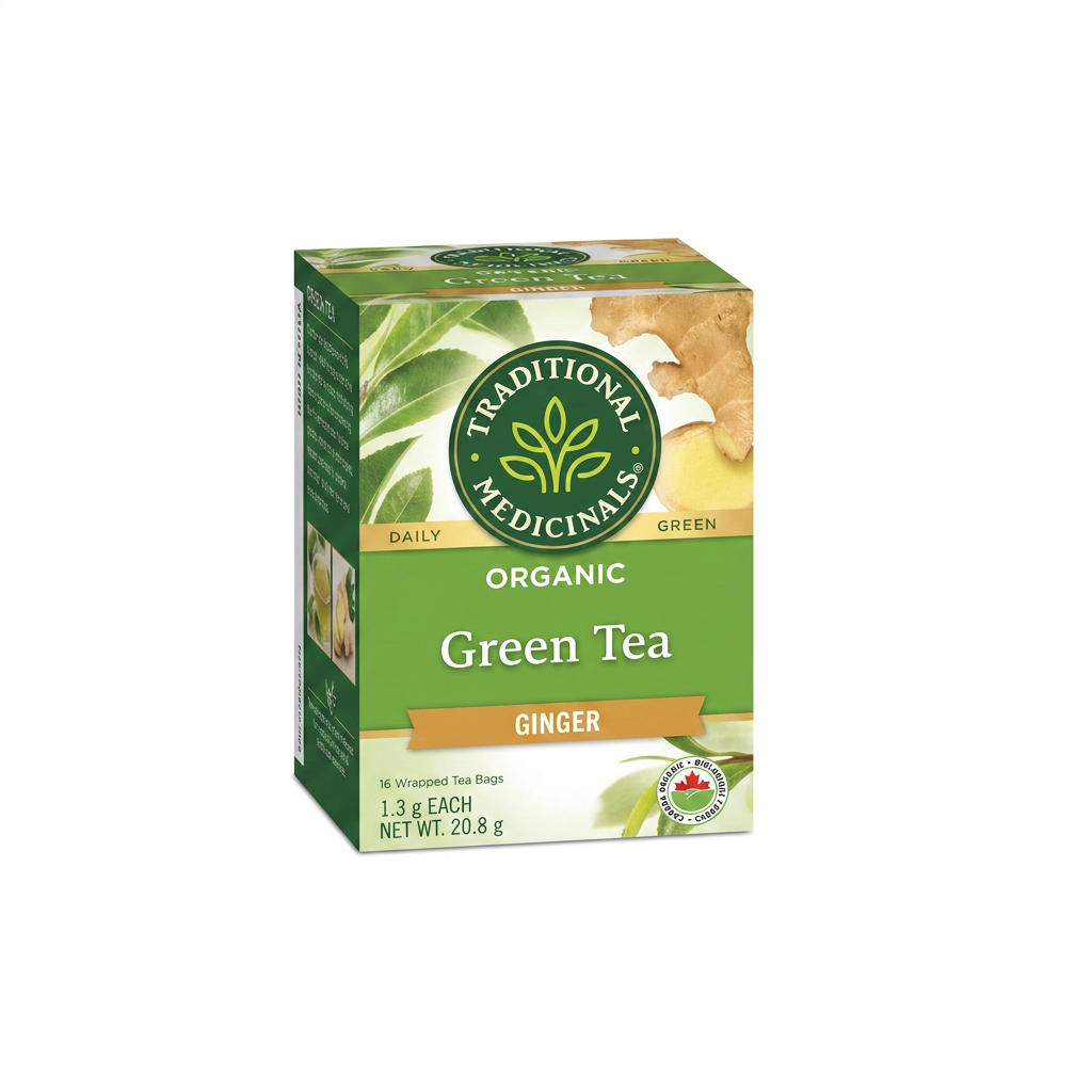 Traditional Medicinals Organic Green Tea Ginger (20g)