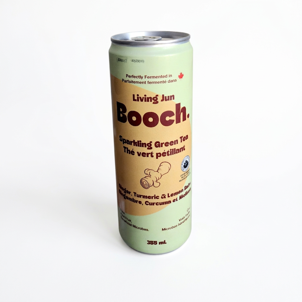 Booch Sparkling Green Tea Ginger,turmeric & Lemon balm (355mL)