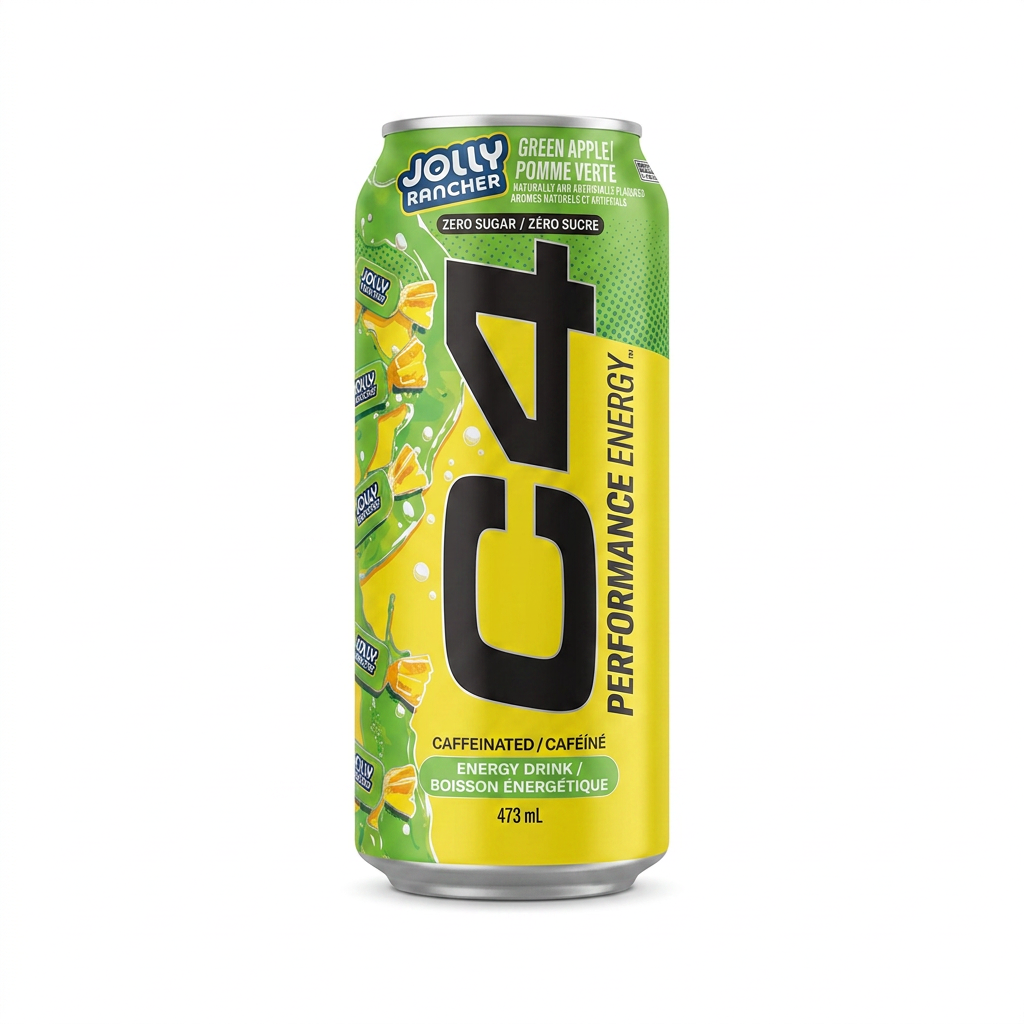 C4 Energy Jolly Rancher Green Apple (473mL)