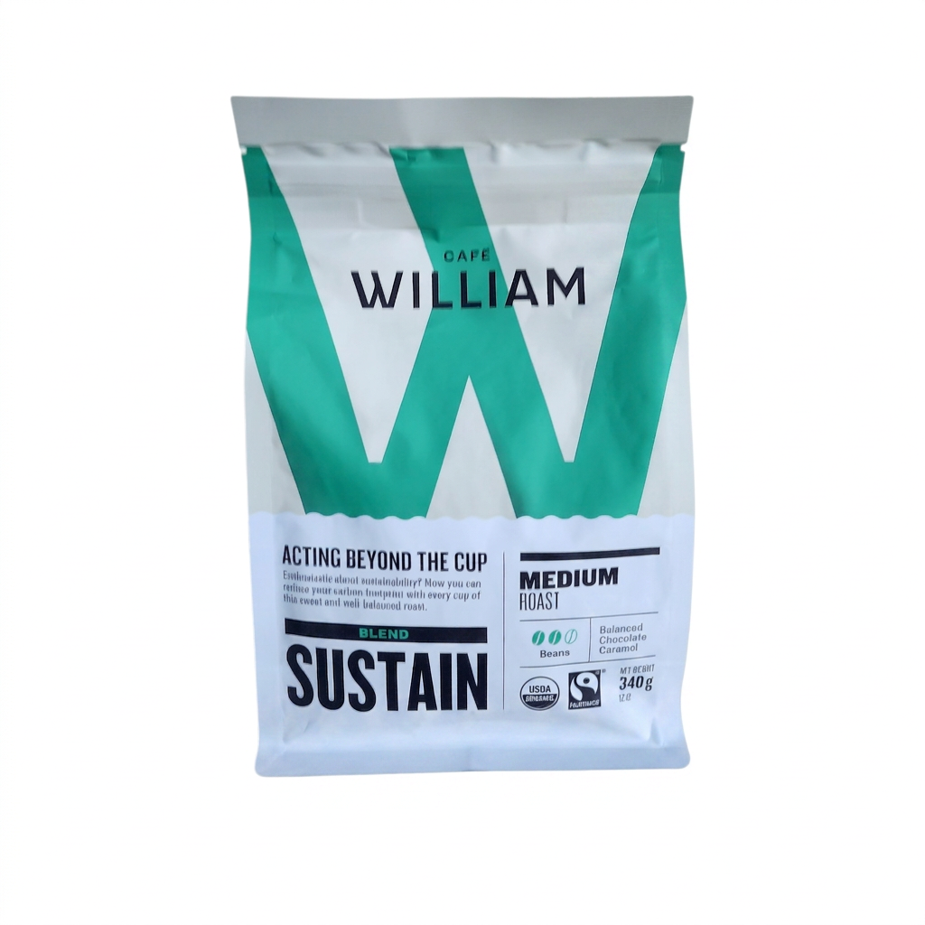 Cafe Willam Sustain Medium Roast Coffee Beans (340g)
