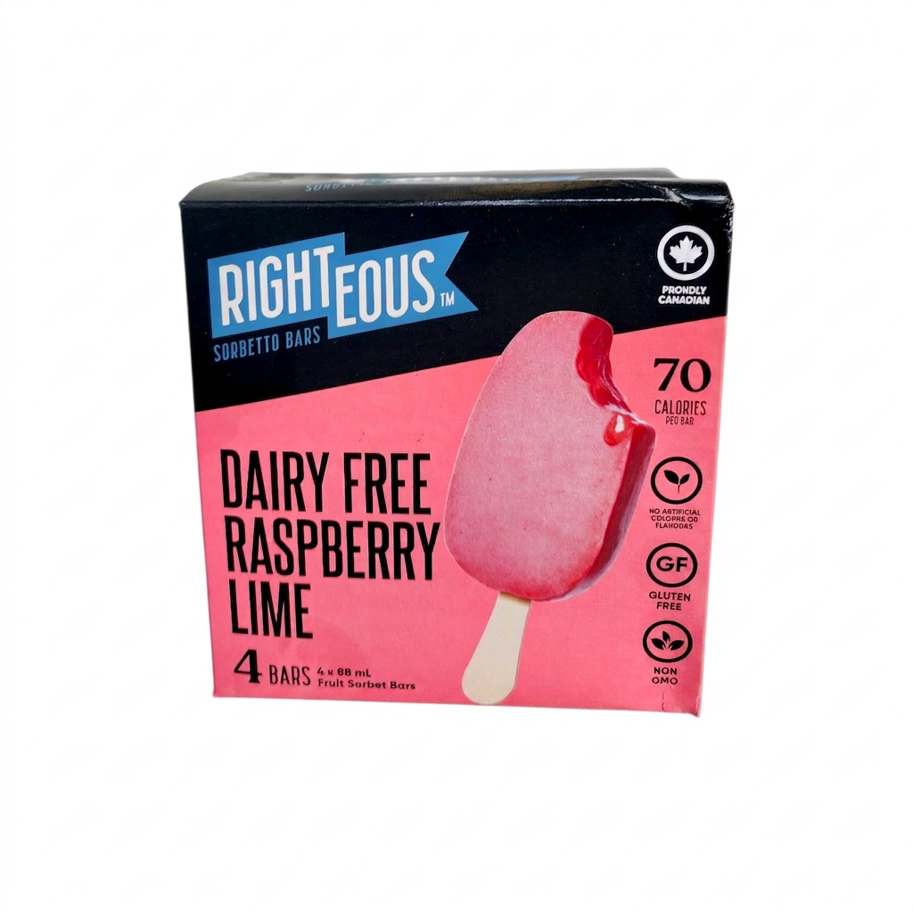 Righteous Dairy Free Raspberry Lime (4x88mL)