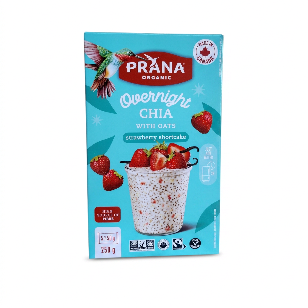 Prana Overnight Chia With Oats Strawberry Shortcake (250g)