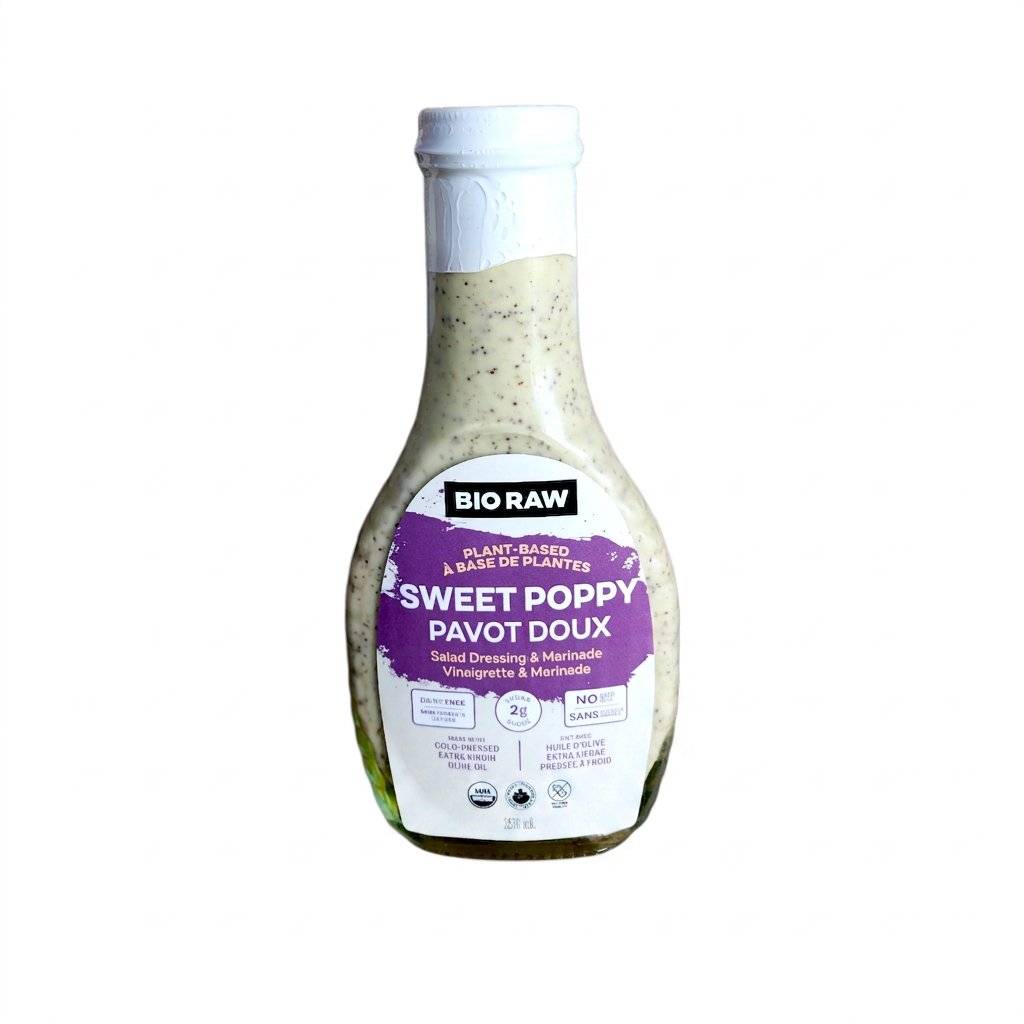 Bio Raw Plant-Based Sweet Poppy Dressing (250mL)