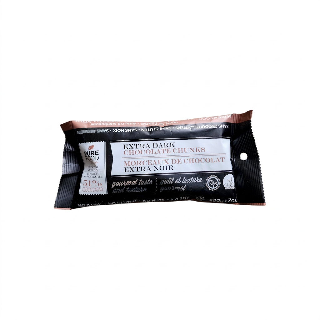 Pure Food Extra Dark Chocolate Chunks (200g)