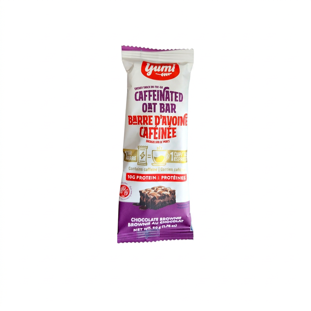 Yumi Caffeinated Oat Bar Chocolate Brownie (50g)