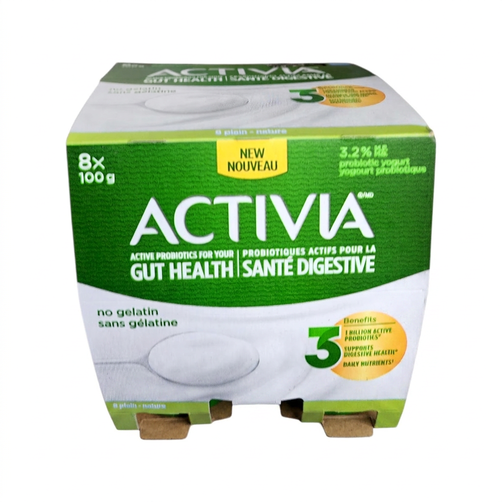 Activia Plain Yoguryt (8x100g)