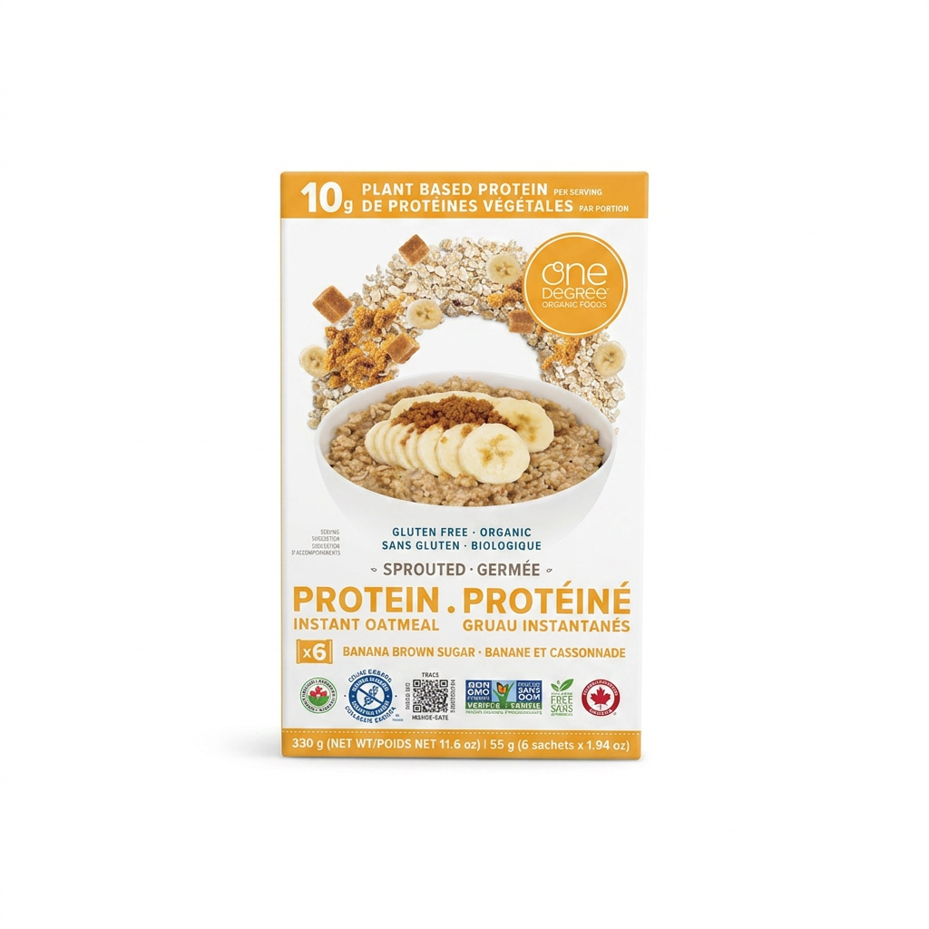 One Degree Instant Oatmeal Banan Brown Sugar (330g)