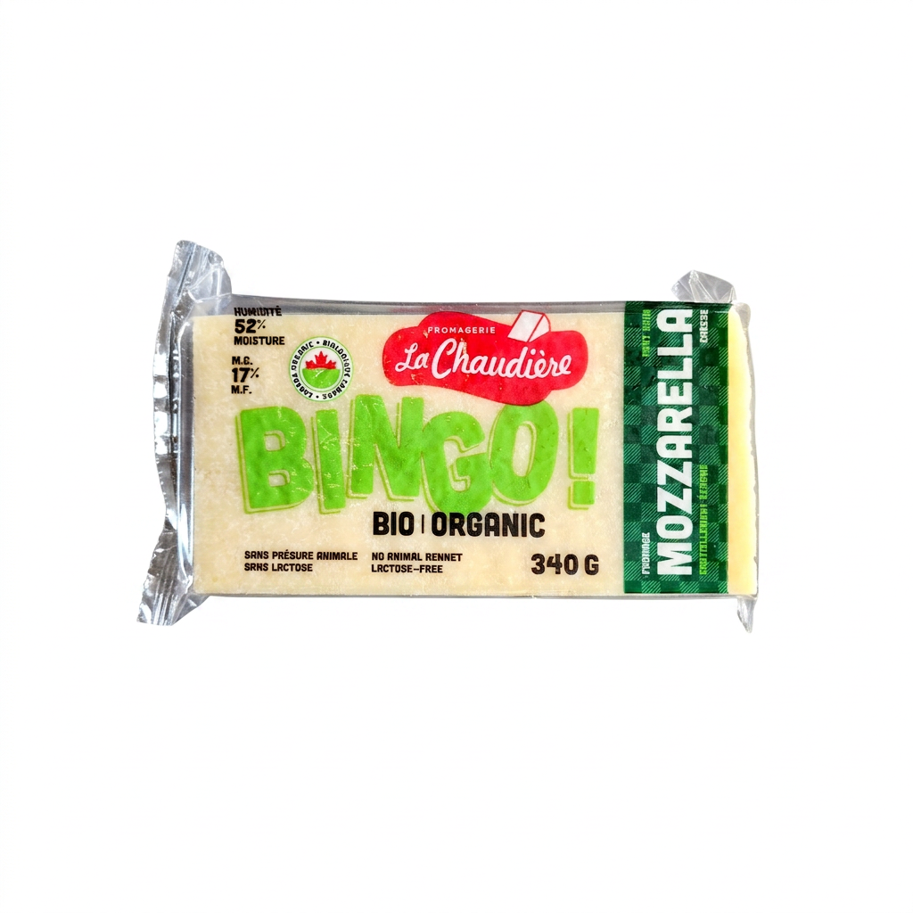 Bingo Organic Mozzarella Cheese (340g)