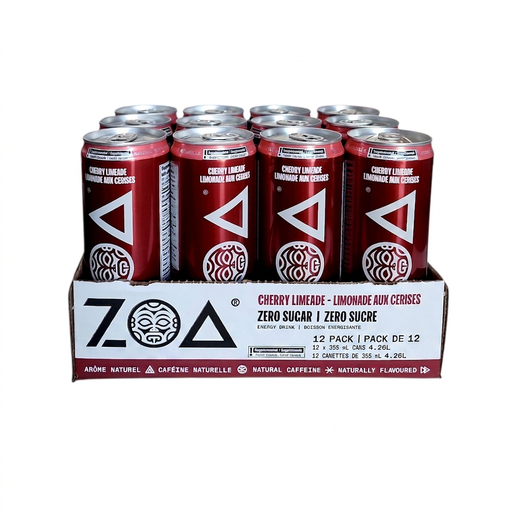 ZOA Cherry Limeade Energy Drink (12x355mL)