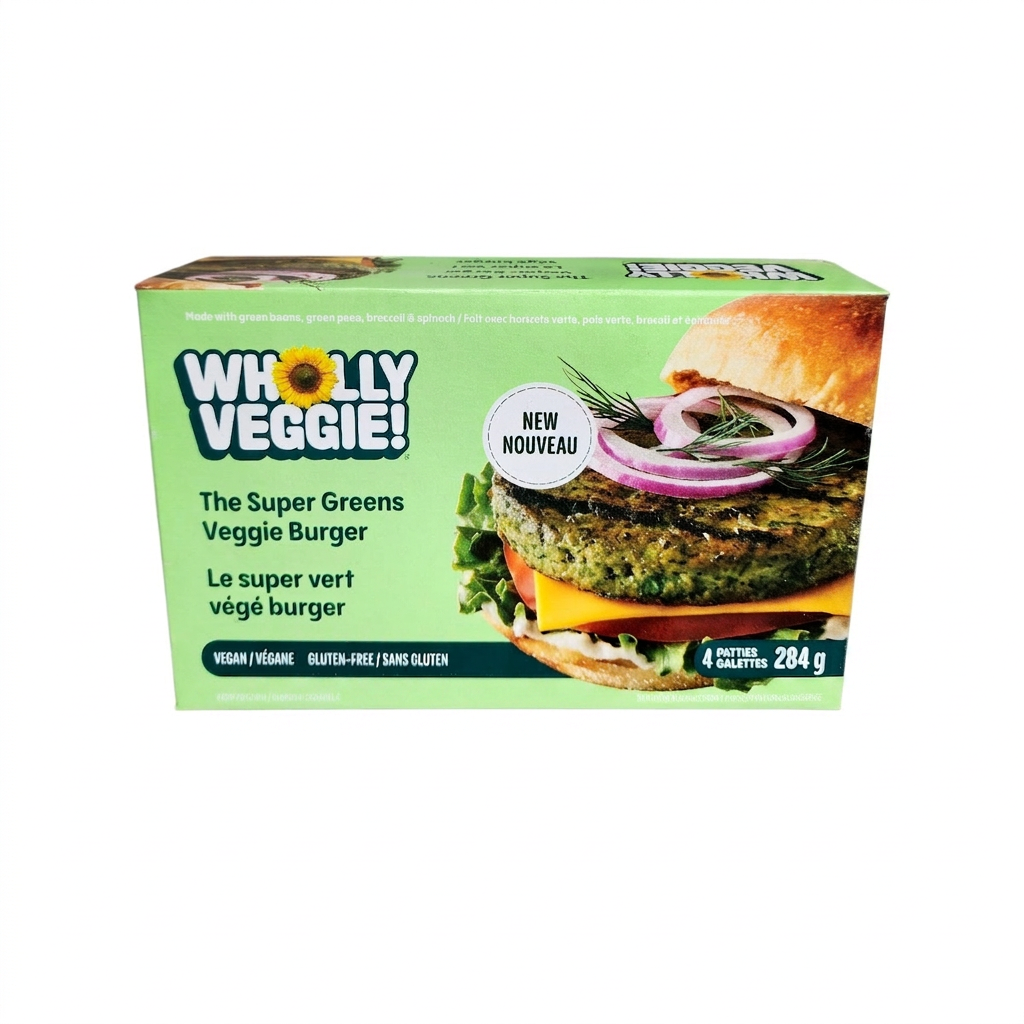 Wholly Veggie The Super Greens Veggie Burger (284g)