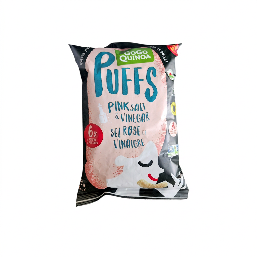 GoG0 Quinoa Puffs Pink Salt & Vinegar (113g)