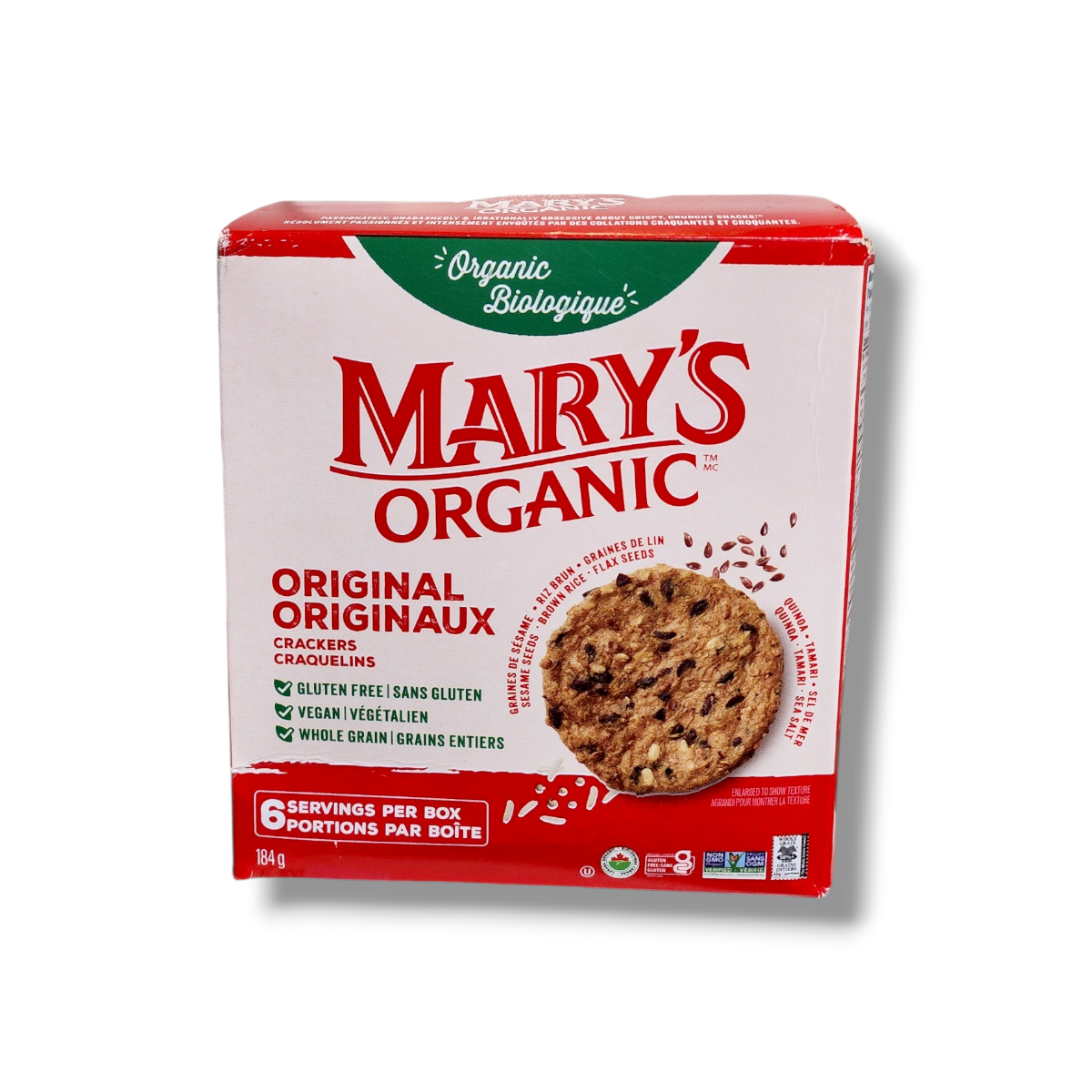 Mary's Organic Original Crackers (184g)