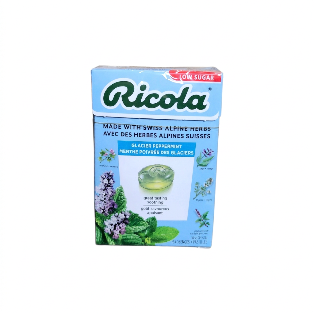 Ricola Glscier Peppermint (18 Lozenges)