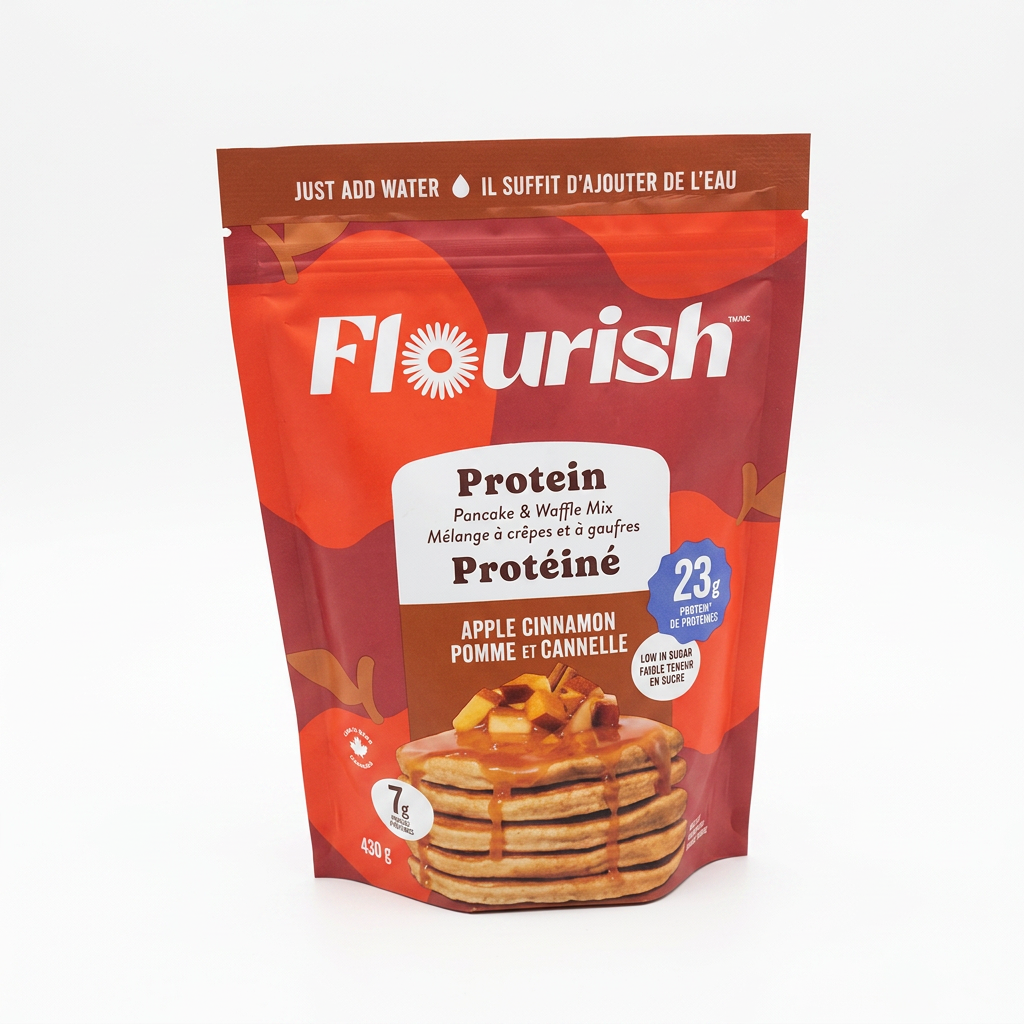 Flourish Protein Pancake & Waffle Mix Apple Cinnamon (430g)