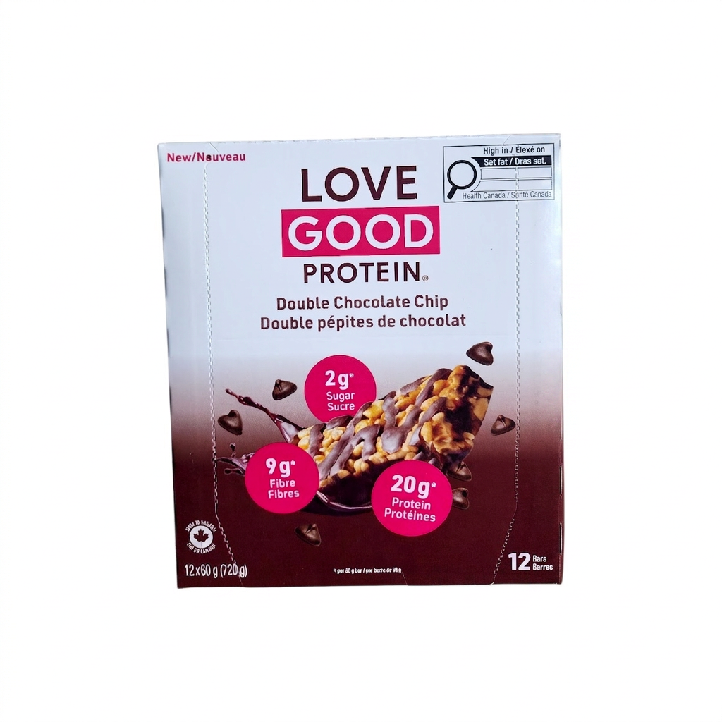 Love Good Protein Double Chocolate Chip (12x60g)