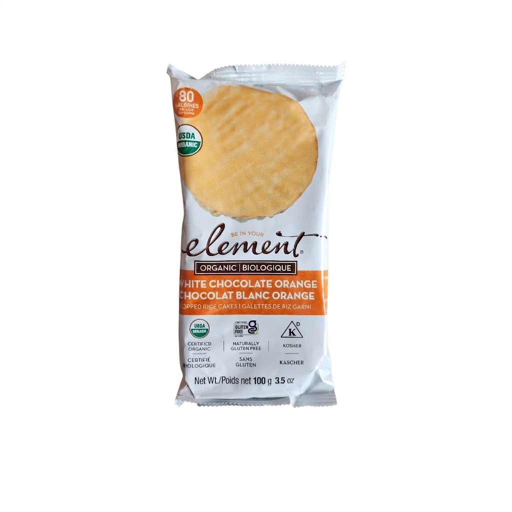 Element Organic White Chocolate Orange Rice Cakes (100g)