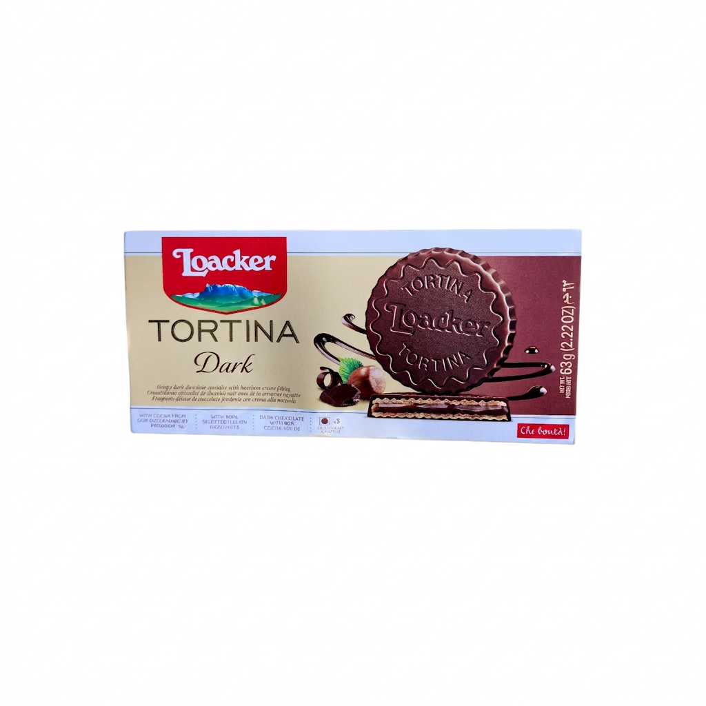 Tortina Dark Chocolate Hazelnut Cream Filled (63g)
