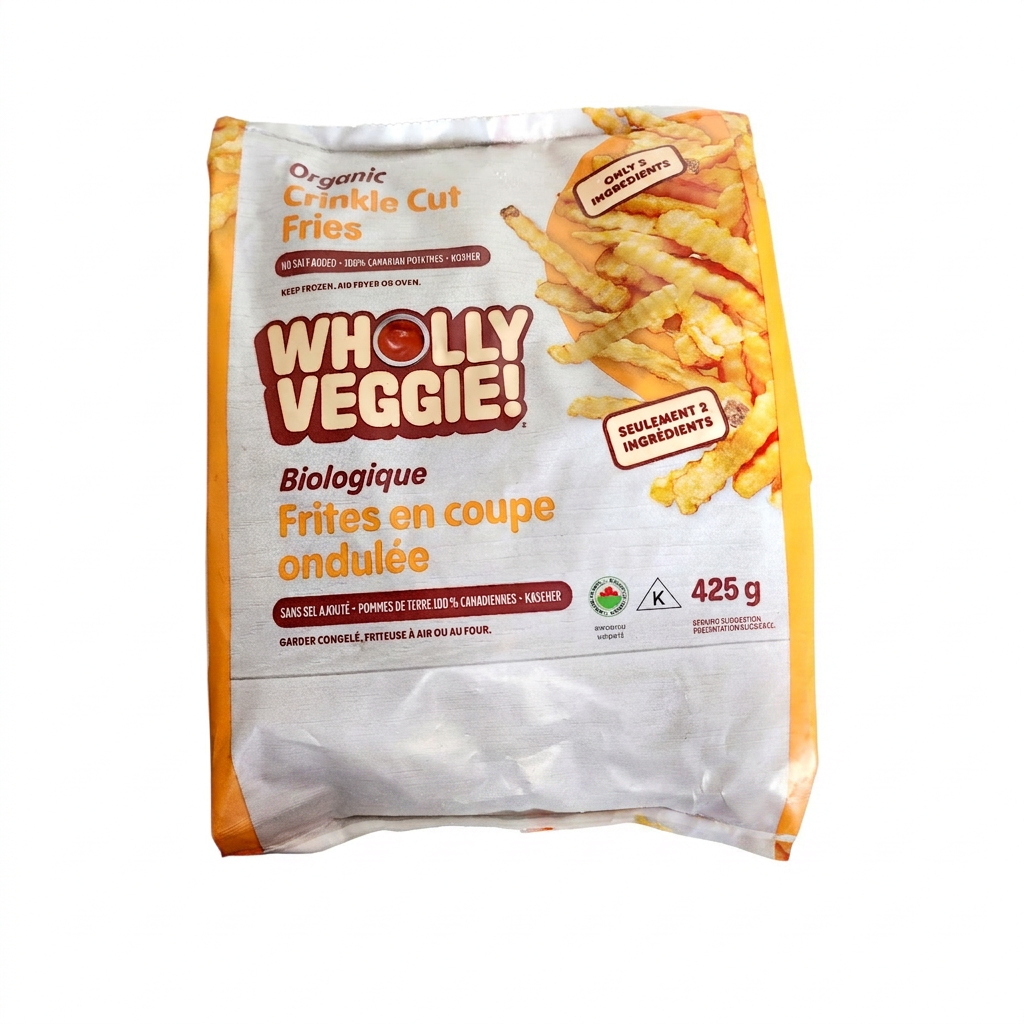 Wholly Veggie Organic Crinkle Cut Fries (425g)