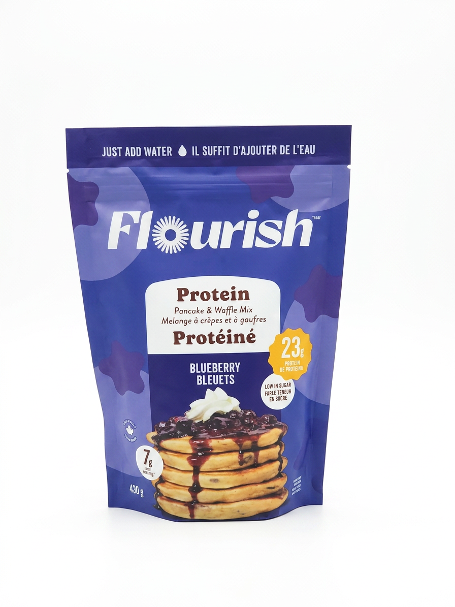Flourish Protein Pancake & Waffle Mix Blueberry (430g)