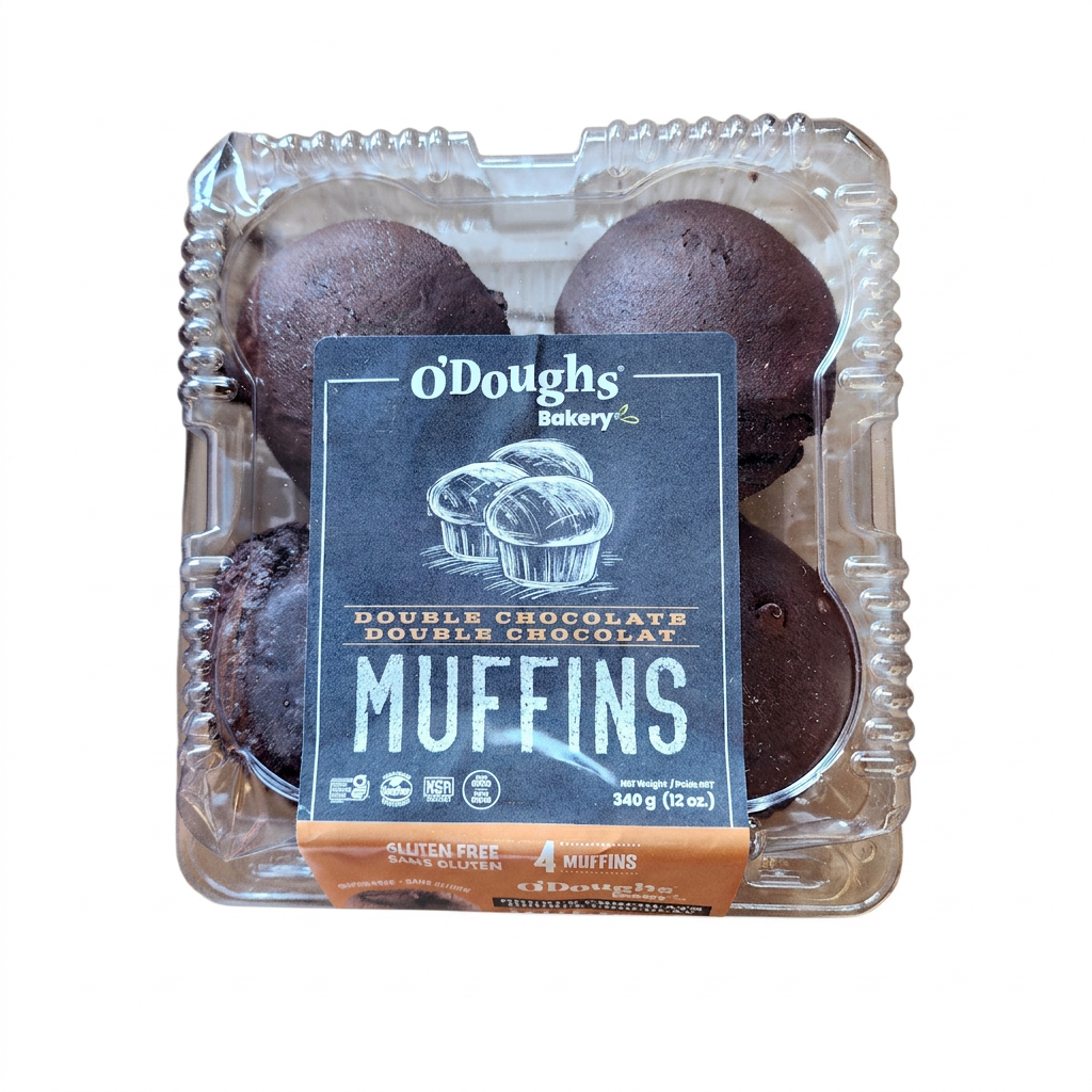 O'Doughs Double Chocolate Muffins (340g)
