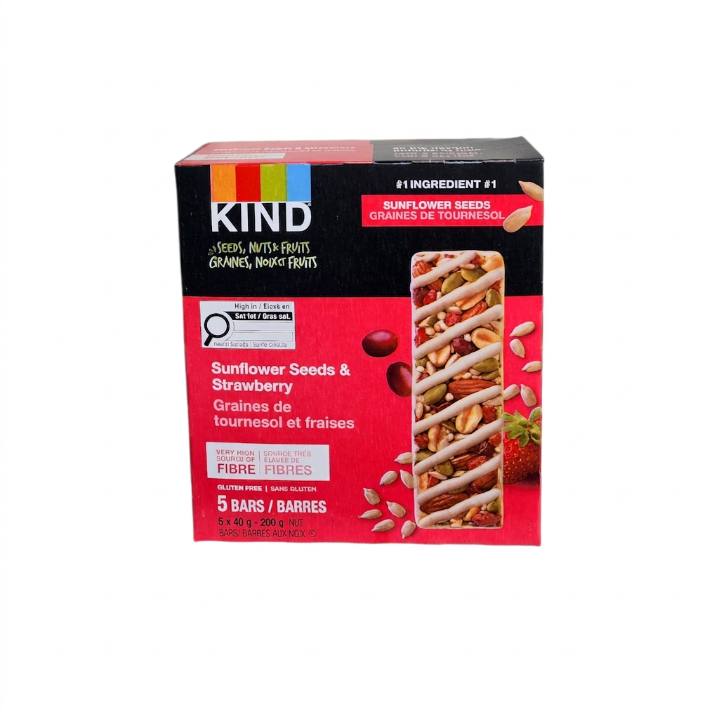 Kind Sunflower Seeds & Strawberry (5x40g)