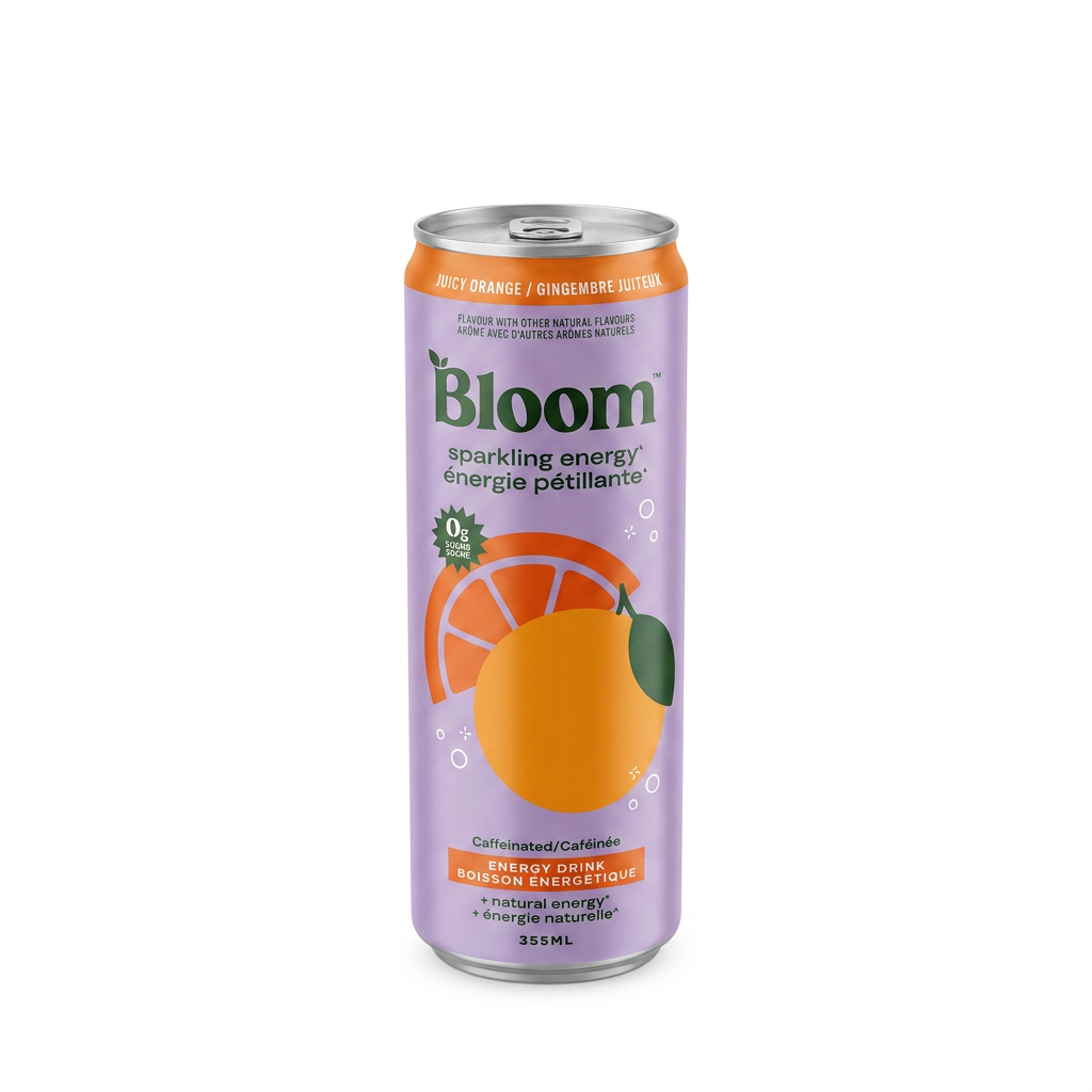 Bloom Sparkling Juicy Orange (355mL)