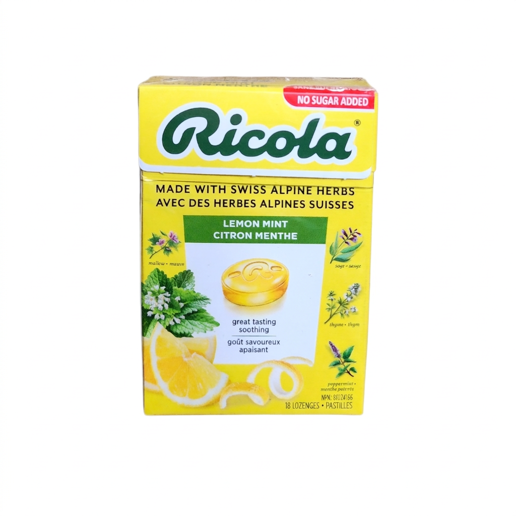 Ricola Lemon Mint (18 Lozengs)
