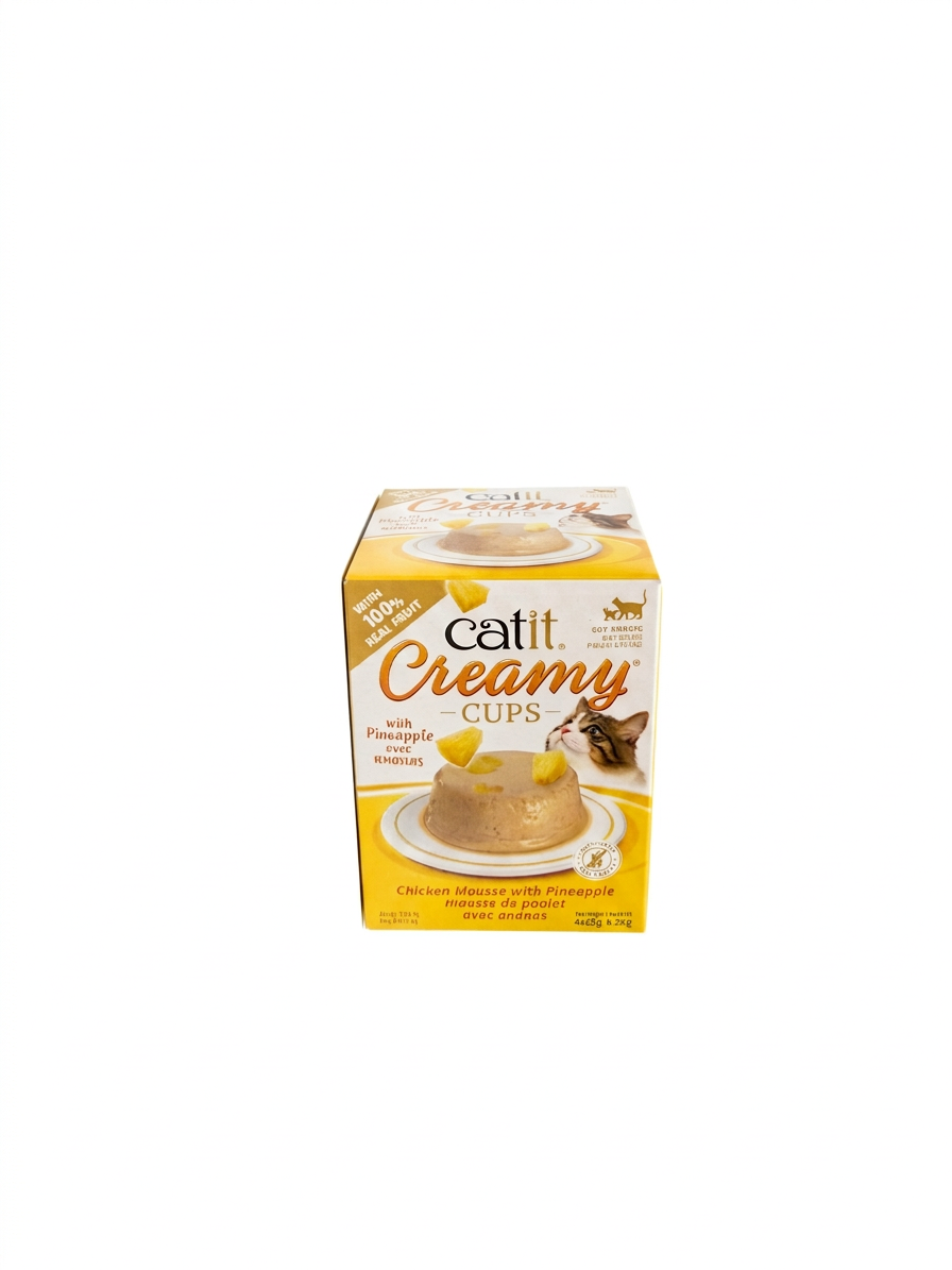 Catit Creamy Cups Chicken Mousse With Pineapple (4x25g)