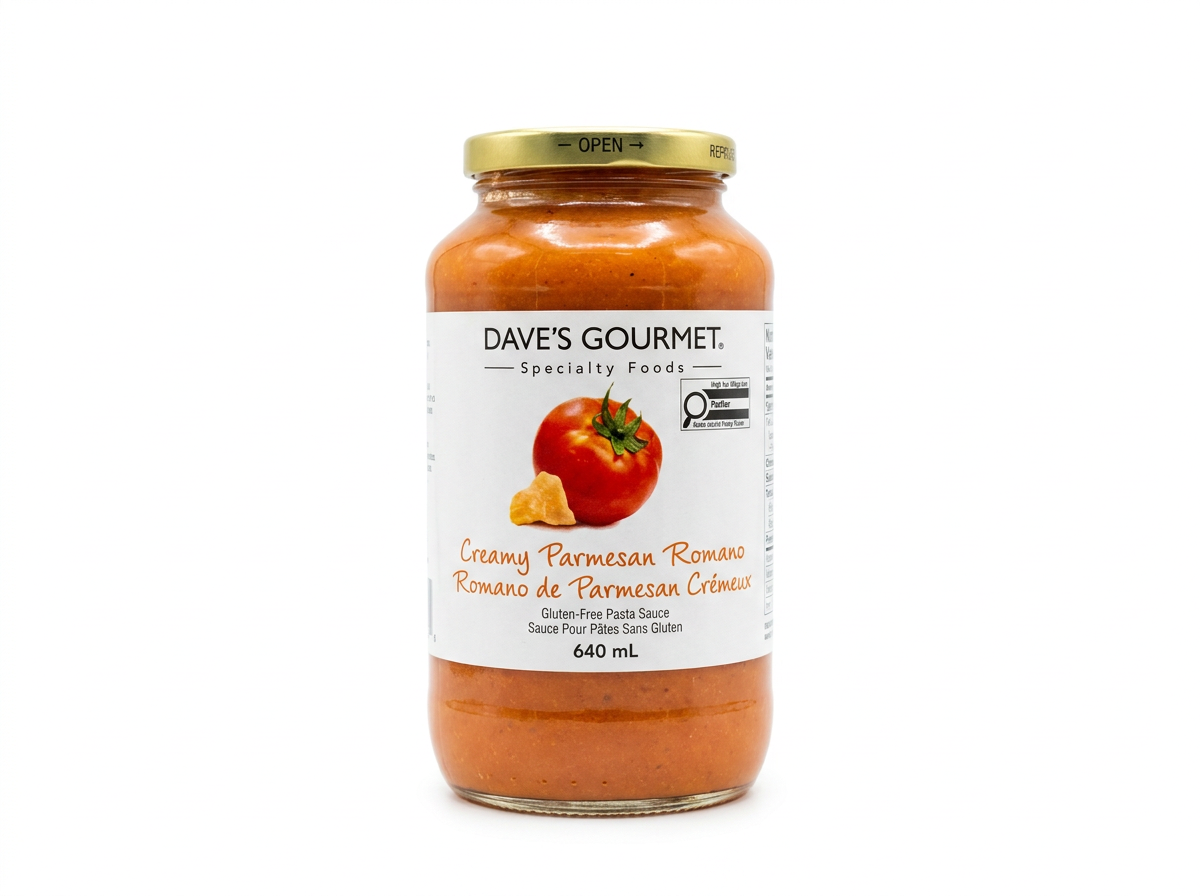 Dave’s Gourmet Creamy Parmesan Romano Pasta Sauce (640mL)