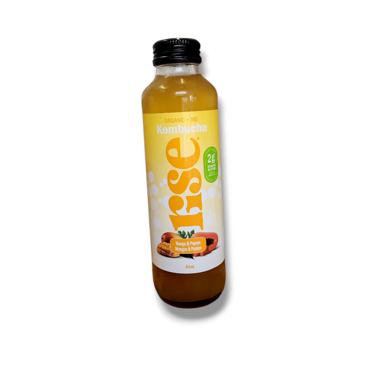 Rise Organic Kombucha Mango & Papaya (414mL)