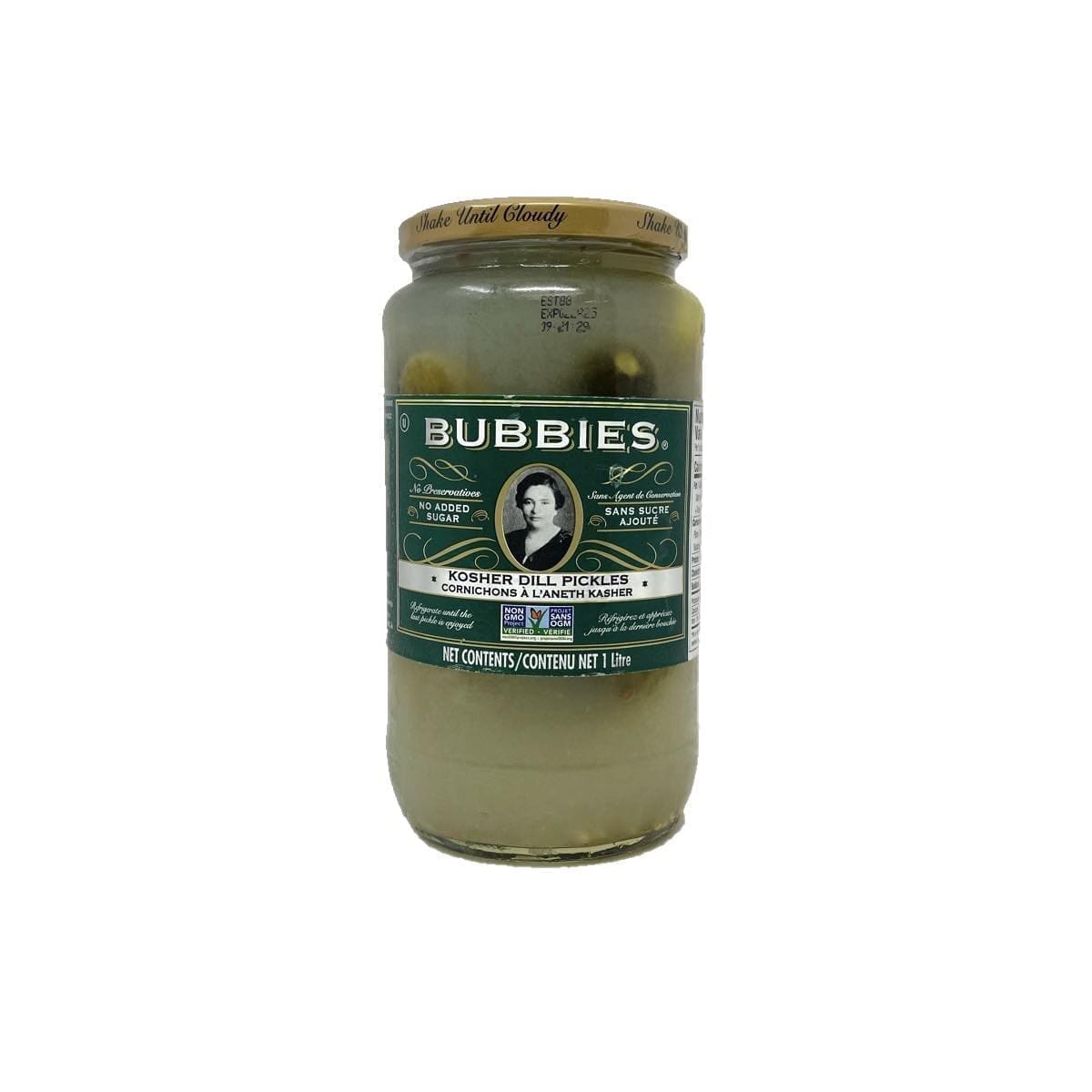 Bubbies Kosher Dill Pickles (1L)